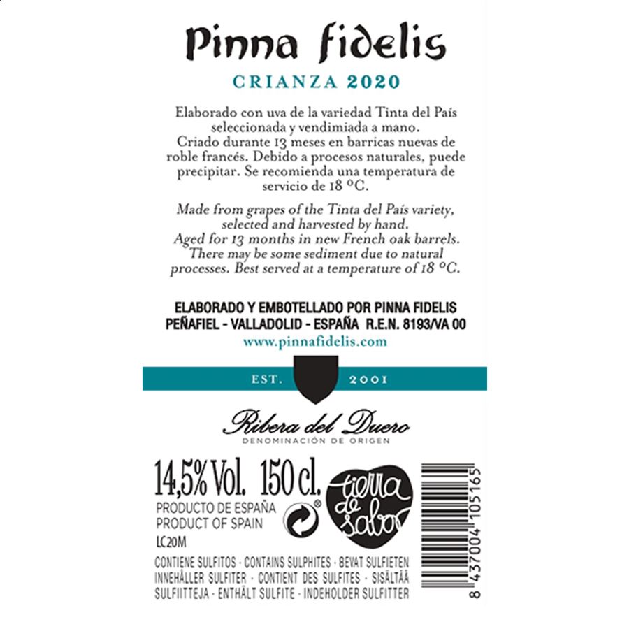 Pinna Fidelis - Vino tinto Crianza Magnum D.O. Ribera del Duero 150cl, 6uds