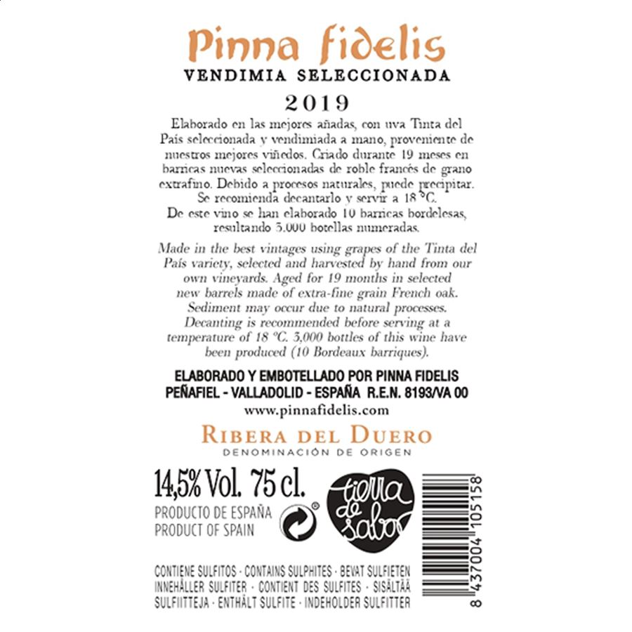 Pinna Fidelis - Vino tinto Vendimia Seleccionada D.O. Ribera del Duero 75cl, 6uds