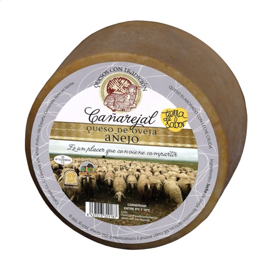 Cañarejal - Queso de oveja añejo grande de leche cruda 2,700Kg aprox