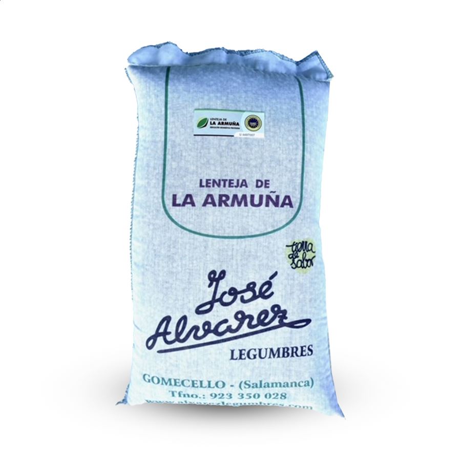 Álvarez Legumbres - Lote de garbanzos y lentejas en saco de tela 5Kg, 2uds