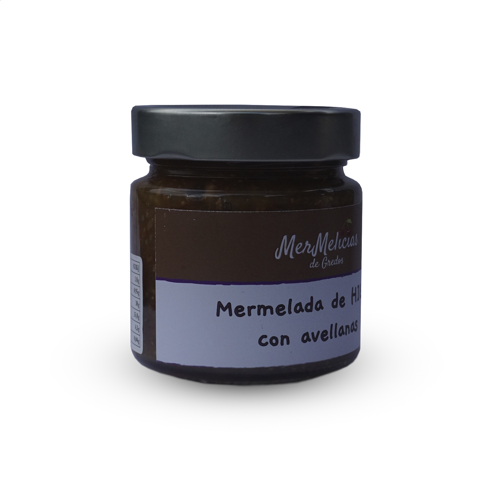 Mermelicias - Mermelada de higo con avellanas 220g, 3uds