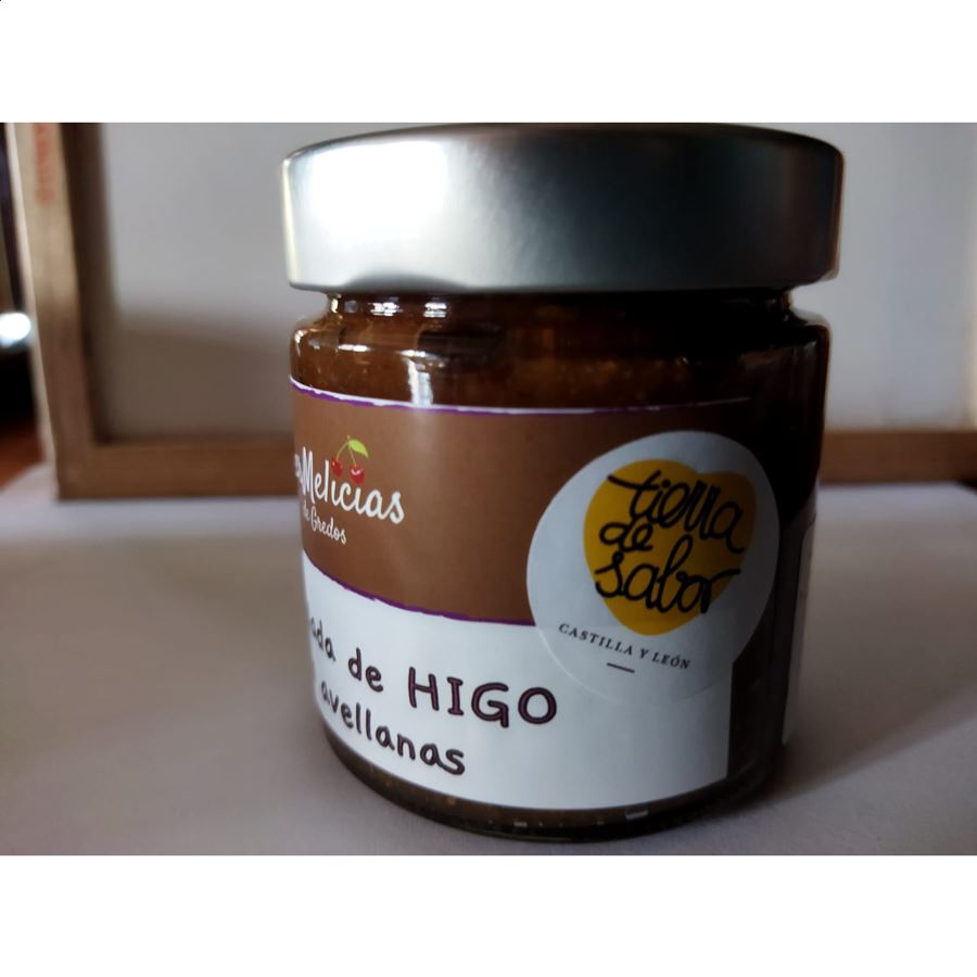 Mermelicias - Mermelada de higo con avellanas 250g, 3uds