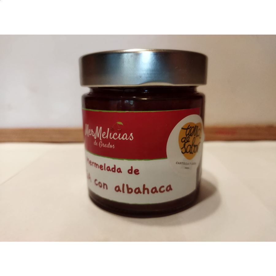 Mermelicias - Mermelada de fresa con albahaca 250g, 3uds