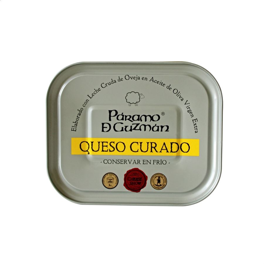 Raíz y Páramo - Estuche Maridaje Magnum vino tinto roble y lata de queso en aceite, 2uds