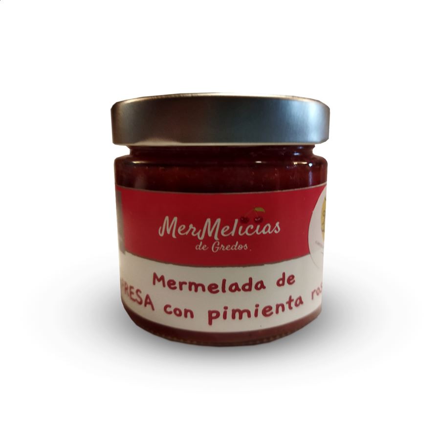 Mermelicias - Mermelada de fresa con pimienta rosa 250g, 3uds