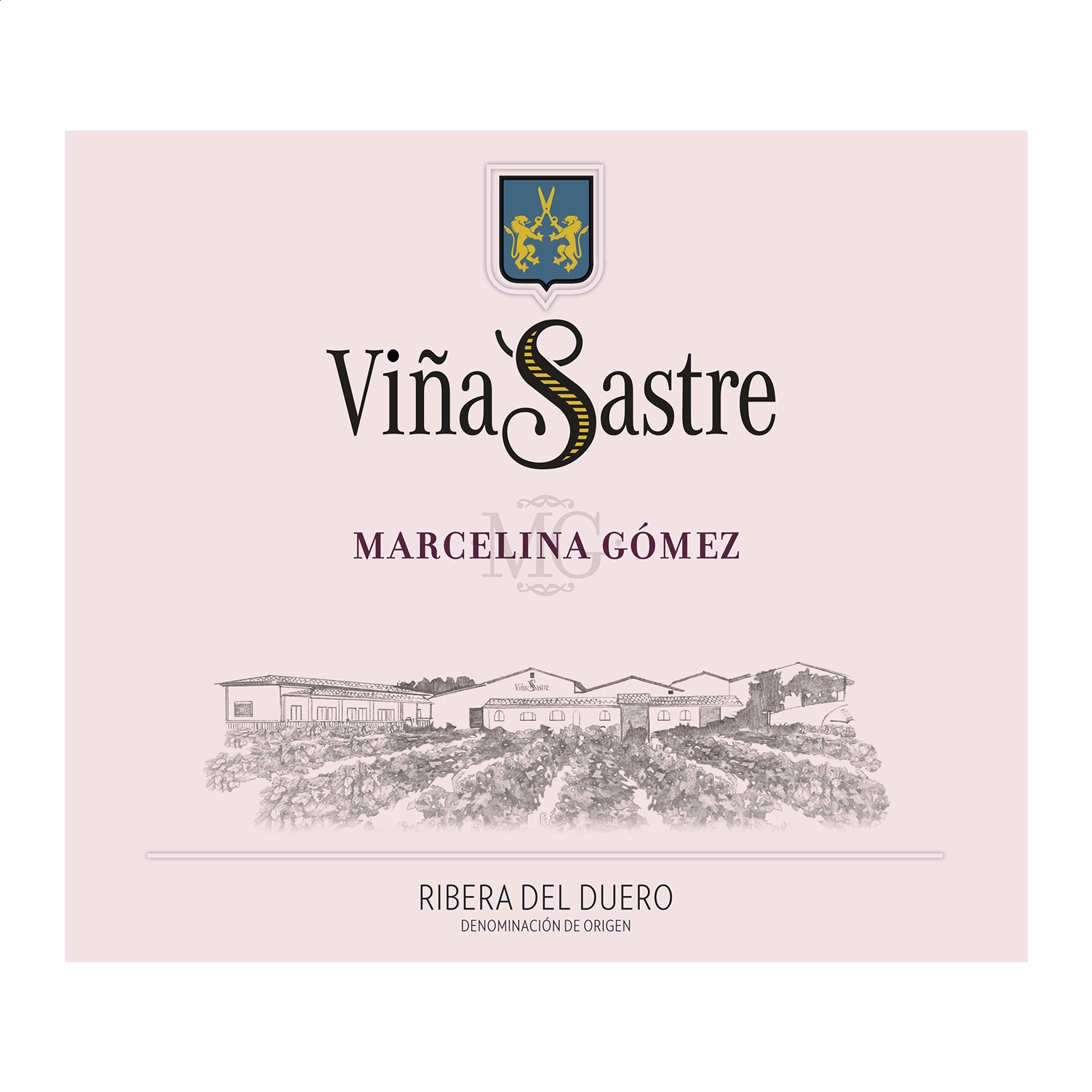 Viña Sastre Rosado 2023 - Vino rosado Marcelina Gómez D.O. Ribera del Duero 75cl, 6uds