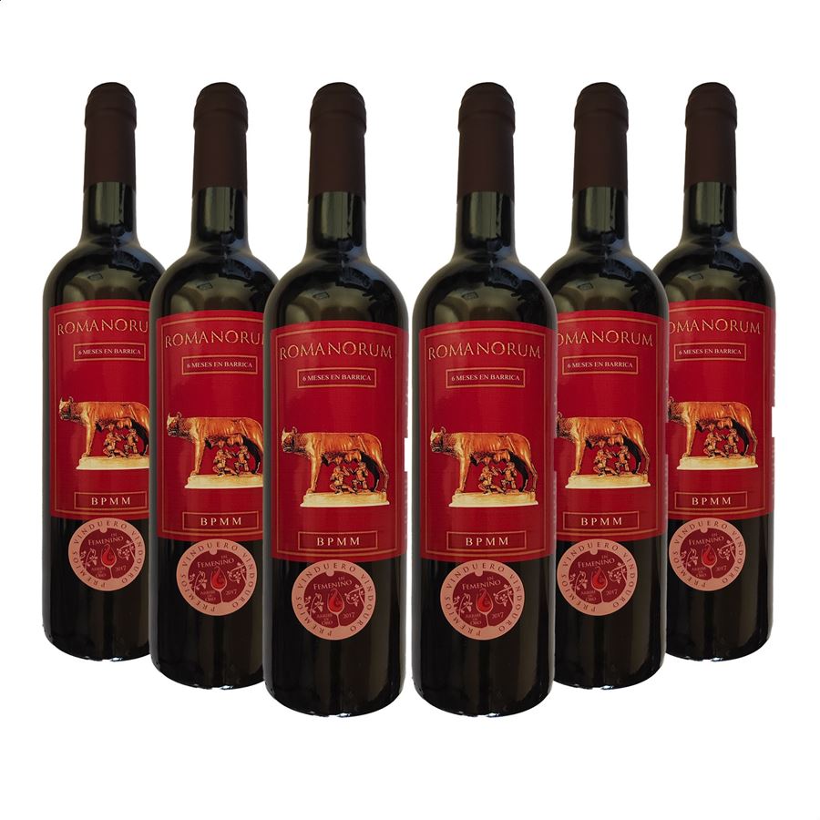 Romanorum - Vino tinto joven roble D.O. Arribes 75cl, 6uds