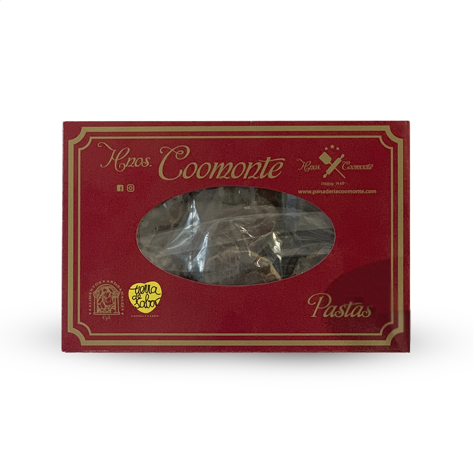 Panadería Coomonte - Pastas de chocolate 365g, 3uds