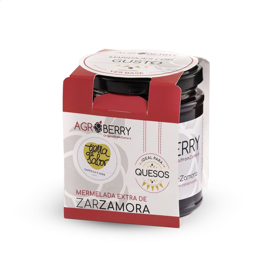 Agroberry - Mermelada extra zarzamora para maridaje 255g, 6uds
