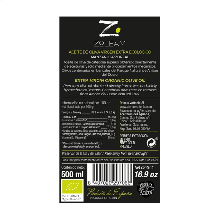 Zoleam - AOVE Zorzal ecológico 500ml, 36uds