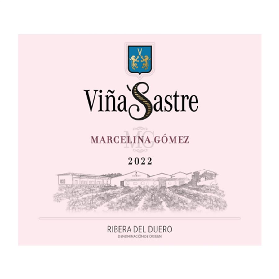 Viña Sastre Rosado 2022 - Vino rosado Marcelina Gómez D.O. Ribera del Duero 75cl, 3uds