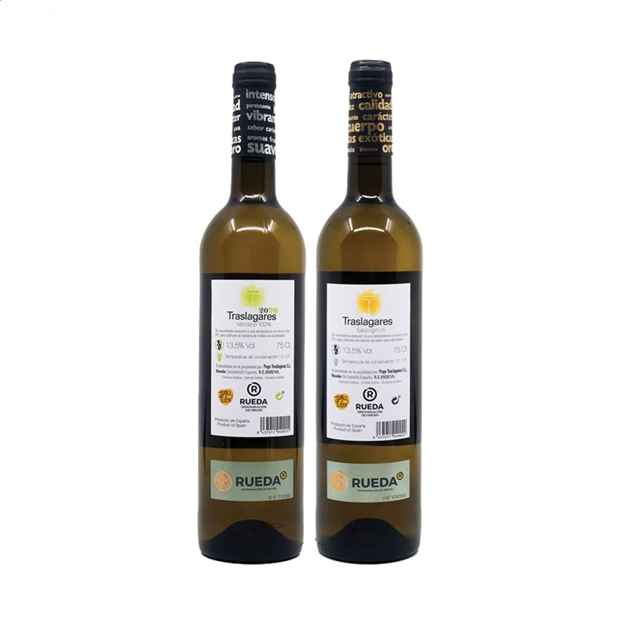 Traslagares - Vino blanco Verdejo y Sauvignon Blanc 2023 D.O. Rueda 75cl, 6uds