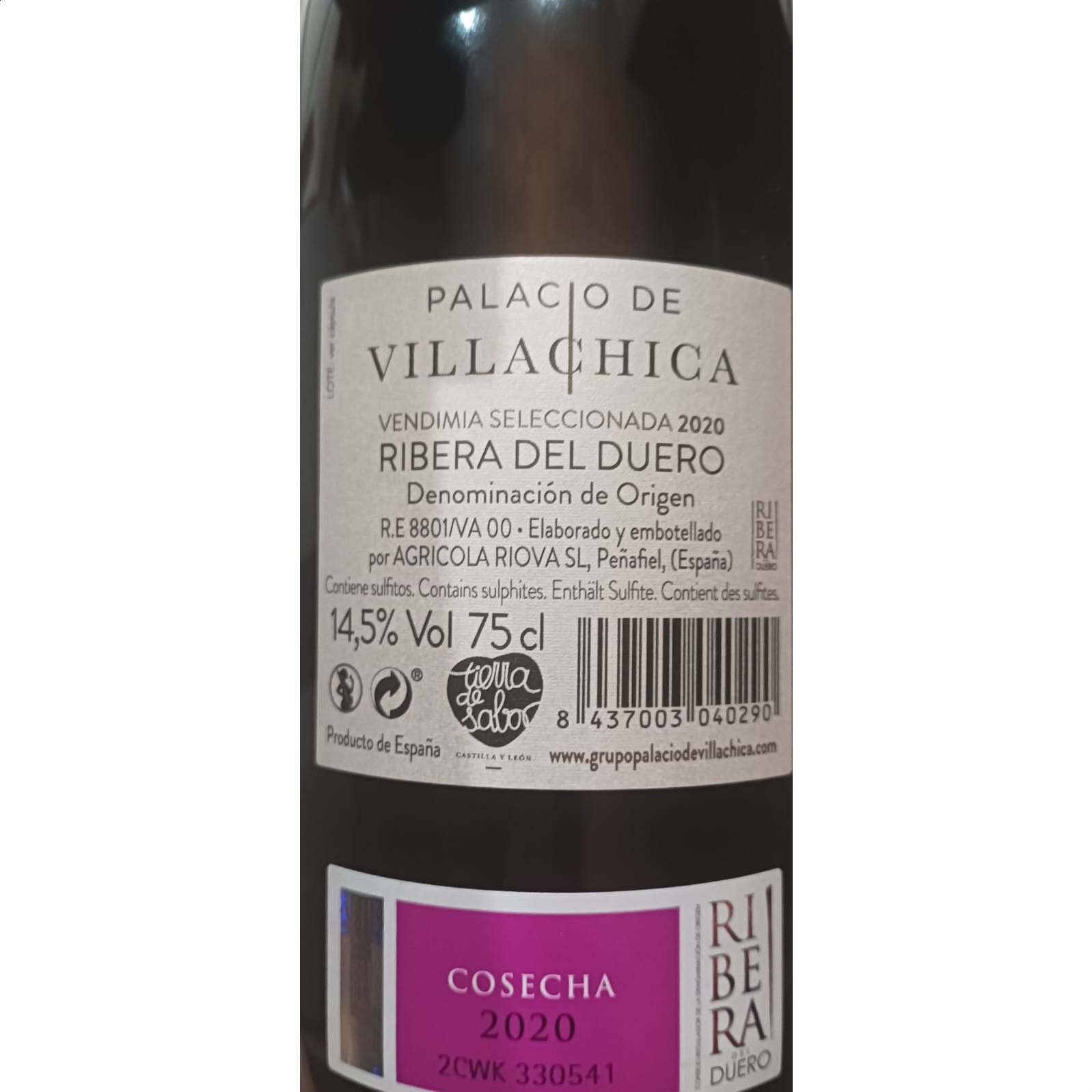 Palacio de Villachica - Dehesa de Don Diego vino tinto D.O. Ribera del Duero 75cl, 1ud