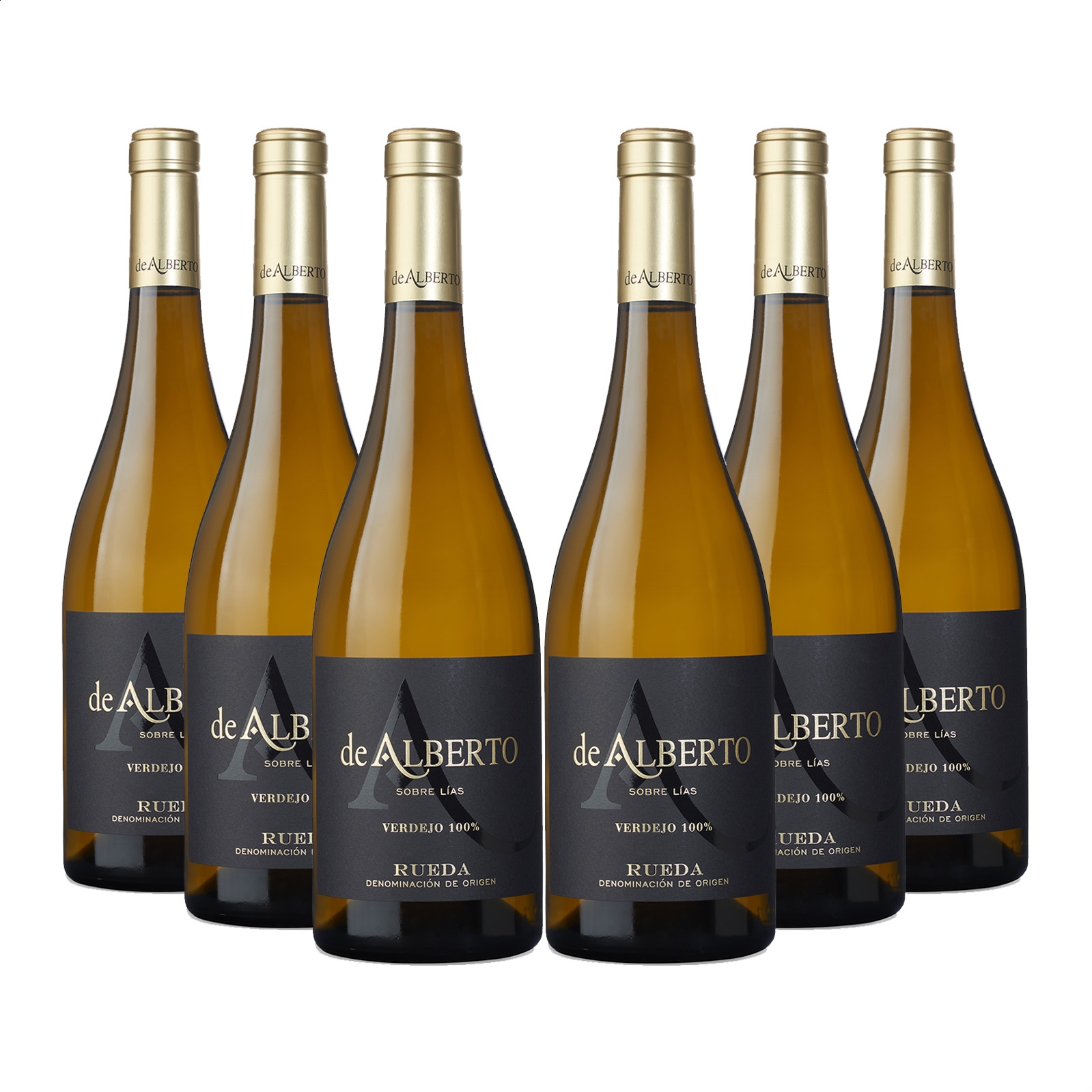 Bodegas De Alberto - Vino blanco Verdejo Sobre Lías D.O. Rueda 75cl, 6uds