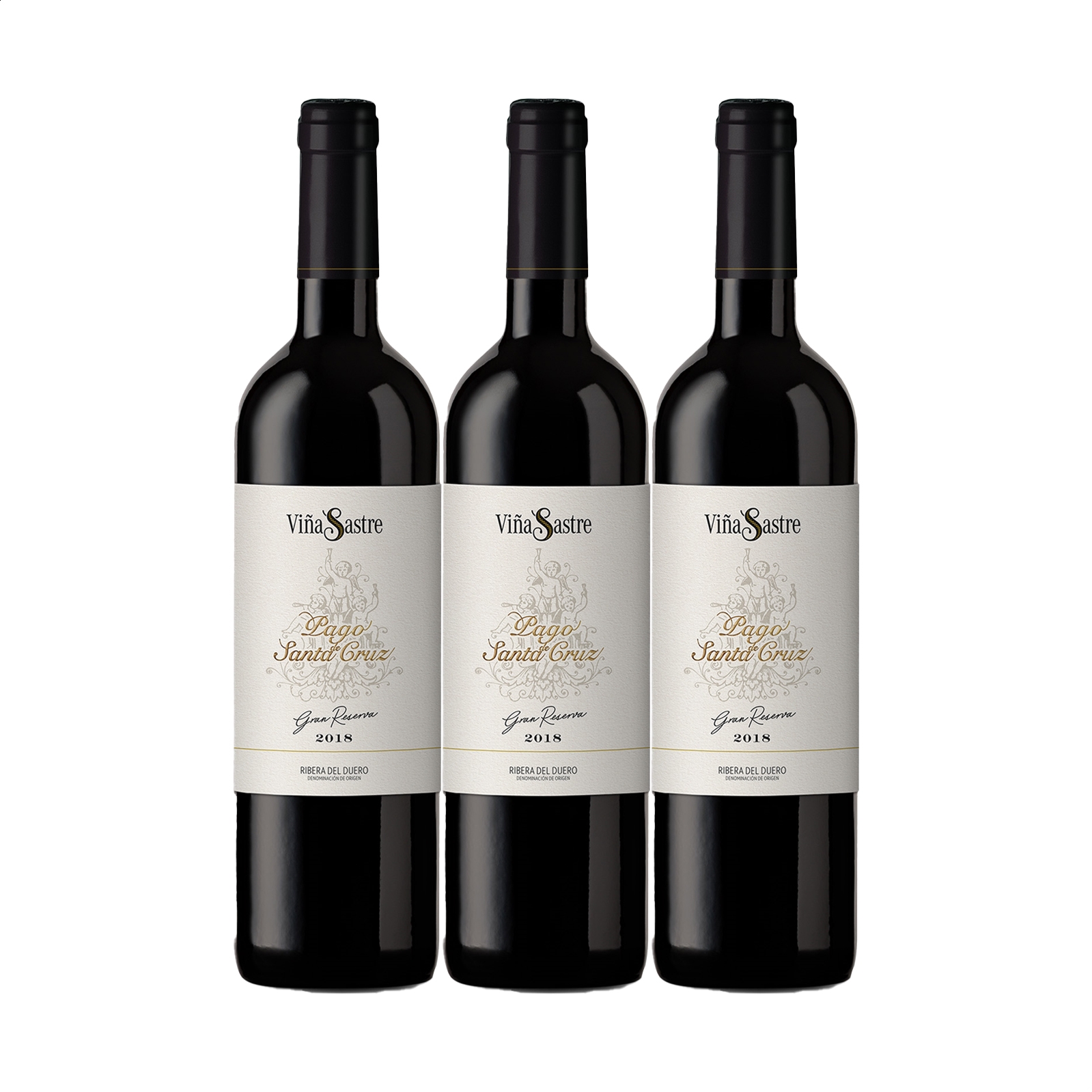 Viña Sastre Pago Santa Cruz 2018 - Vino tinto D.O. Ribera del Duero 75cl, 3uds